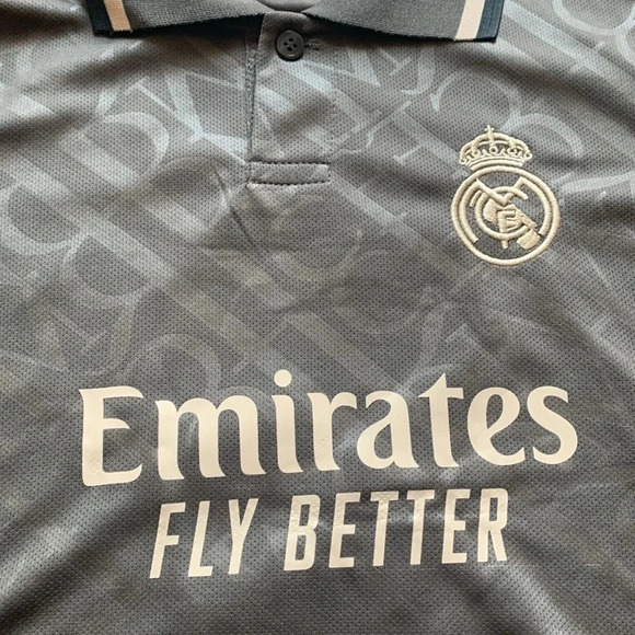 Real Madrid 2024 Third MBAPPE Soccer Jersey & Shorts Size Large (26) New - Picture 7 of 8